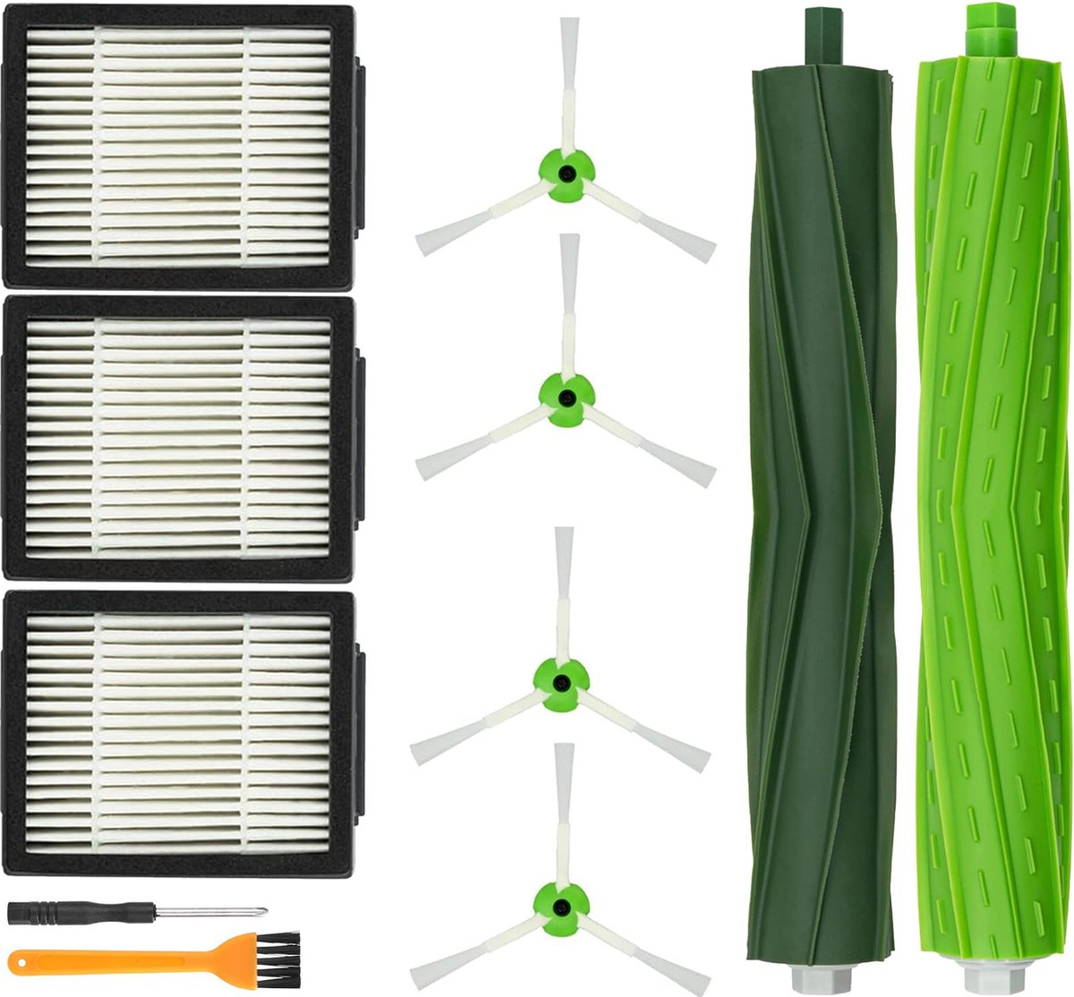 Onderhoudspakket geschikt voor iRobot Roomba i7+ i8+ i5+ i3+ E5 – 9-delige set