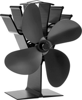 Kachelventilator voor Houtkachel Hangend – Openhaard Ventilator – Zwart