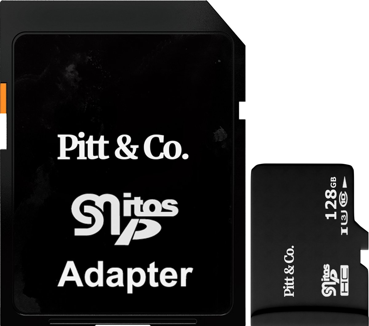 Geheugenkaart 128GB Micro - SD kaart U3 A2 Class 10 – 160MB/s Lezen, 90MB/s Schrijven – Inclusief Adapter – Zwart