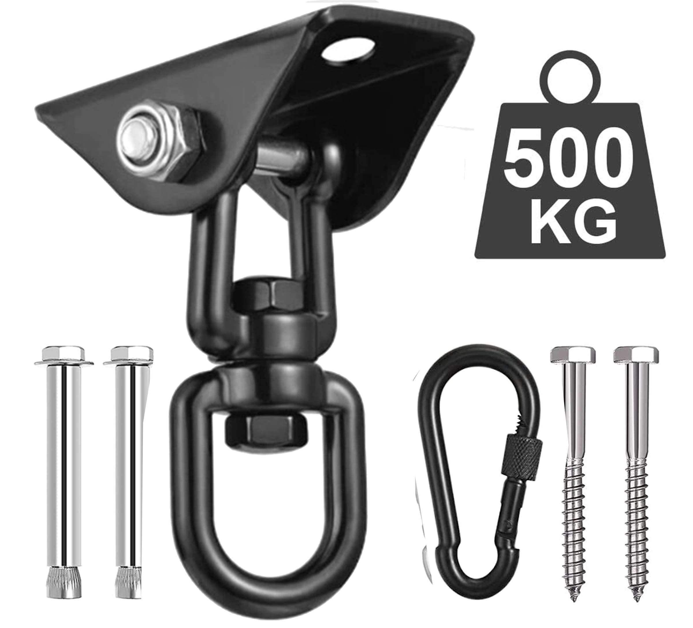 Plafondhaak Ophangsysteem - Ophanghaak - RVS - 500kg - Zwart